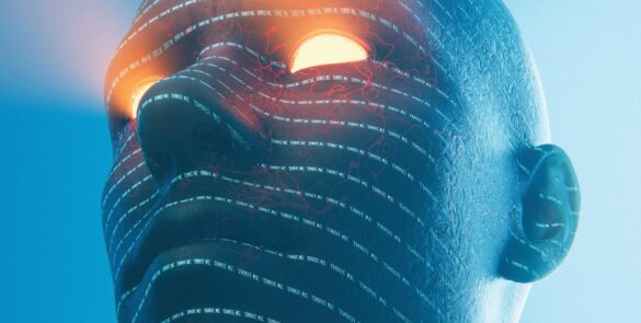 Digital face illustration representing AI safety and the challenge of distinguishing synthetic media